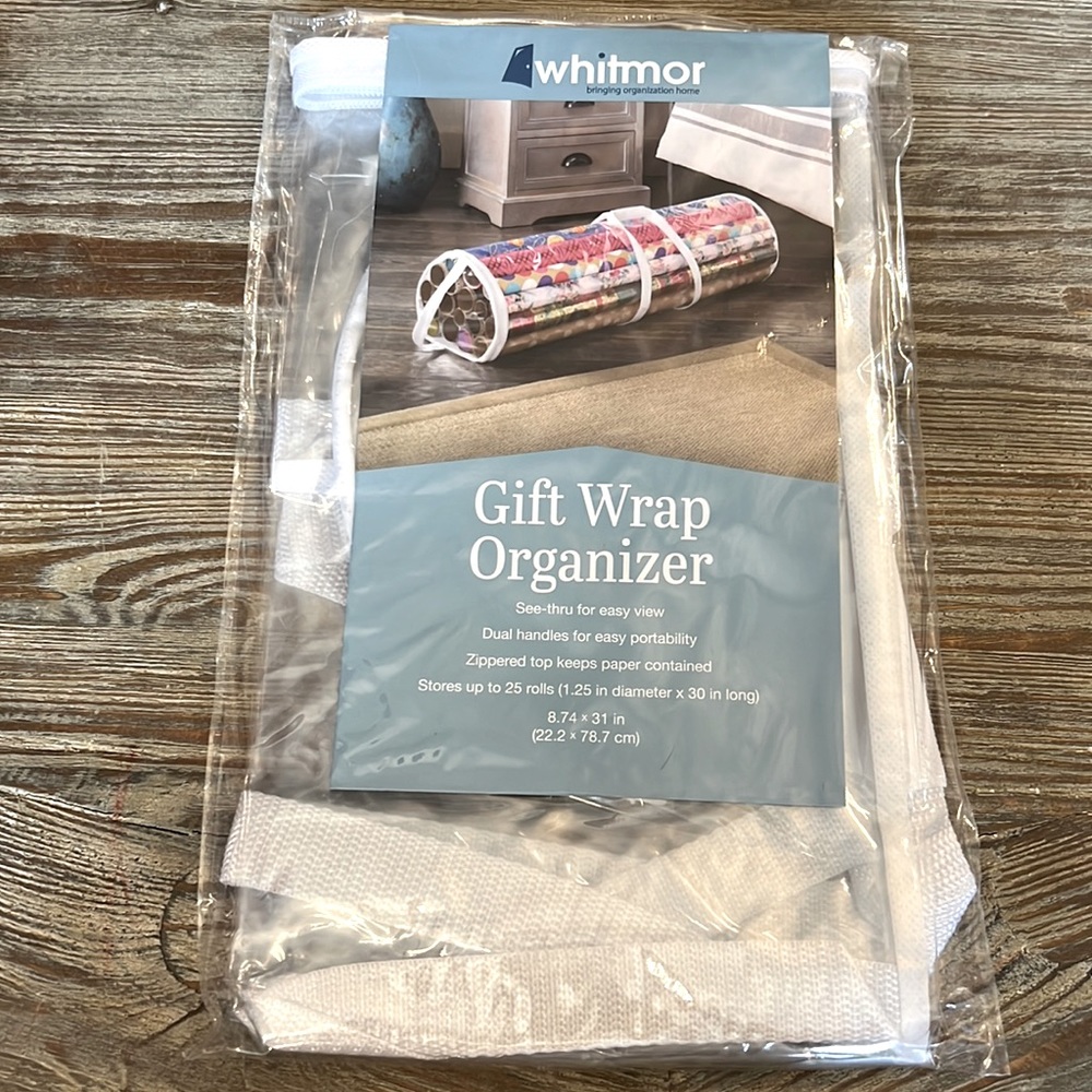 gift wrap organizer